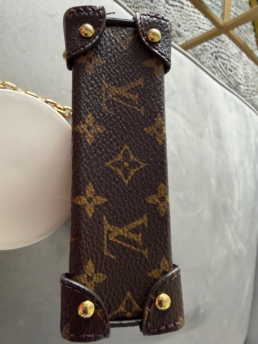Louis Vuitton Monogram Mini Trunk Crossbody - Brown/Gold - Picture 3 of 5